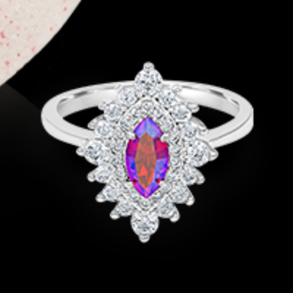 Fragrant Jewels Santa Baby Silver Ring NWOT 10